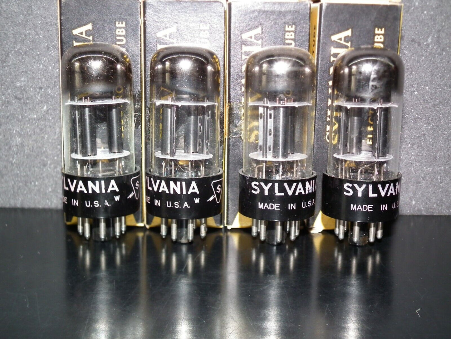 Platinum Matched Pair Sylvania 6SL7GT NOS NIB Chrome Tops
