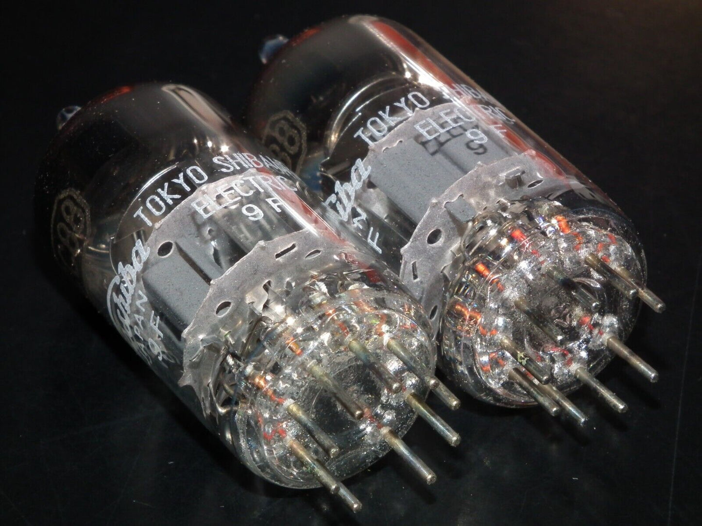 PCC88 Toshiba 7DJ8 Matched Pair ECC88 E88CC CCa Sub Made in Japan