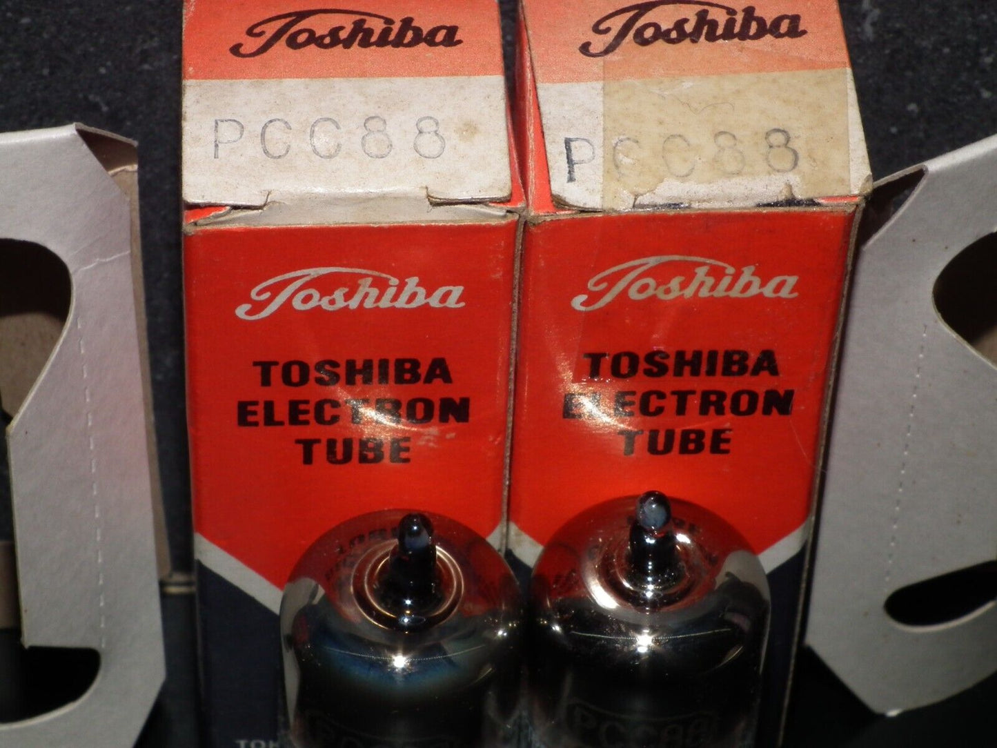 PCC88 Toshiba 7DJ8 Matched Pair ECC88 E88CC CCa Sub Made in Japan