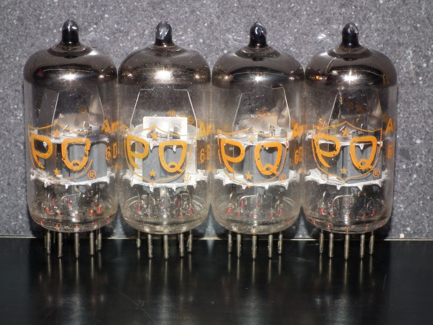 6DJ8 ECC88 Amperex Holland Matched Pair Used Tested 95% A Frame Getter