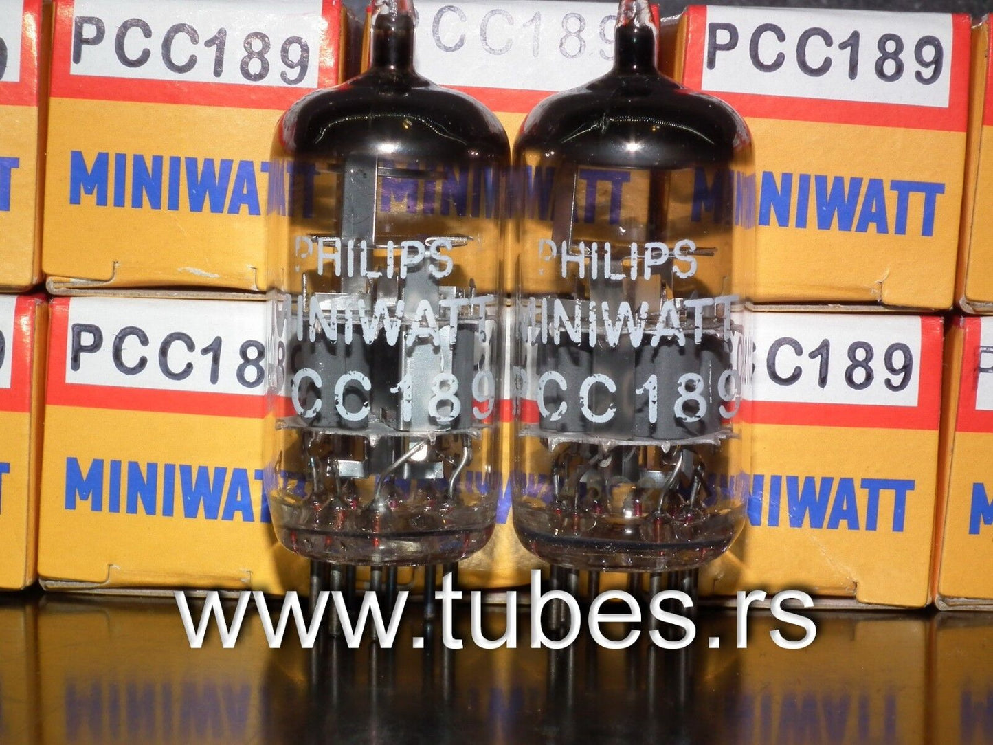 Platinum matched pair PCC189 7ES8 Philips Holland very quiet ECC88 6DJ8 6922 sub