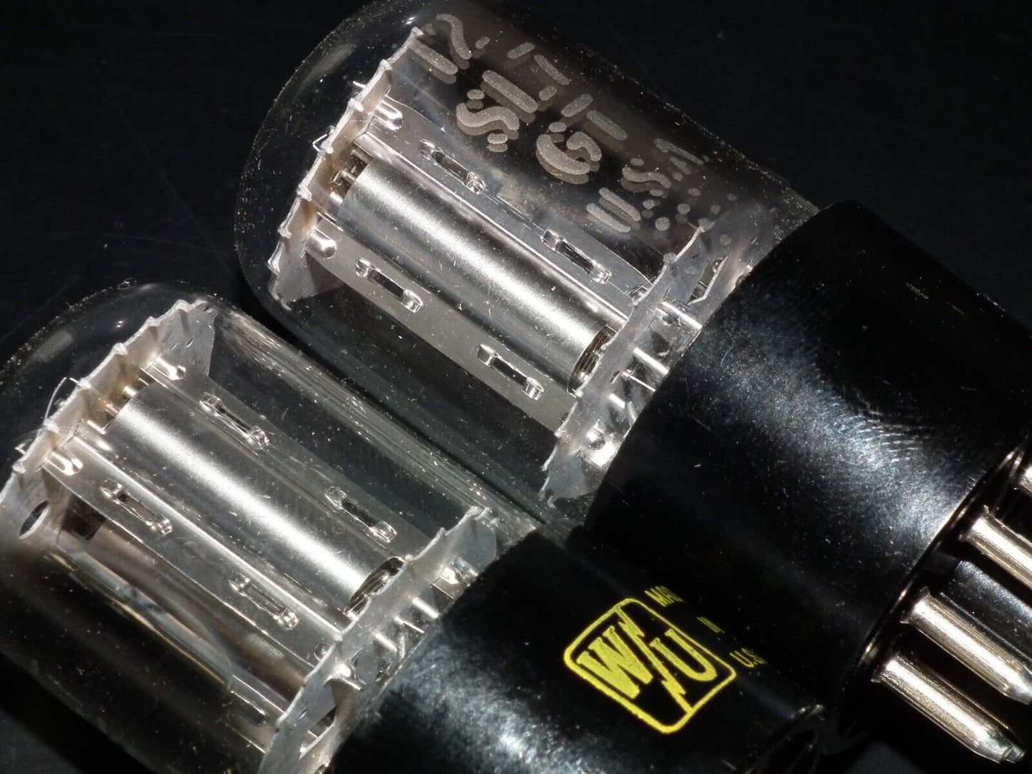 Matched Pair 12SL7GT Western Union NOS NIB Silver Anodes