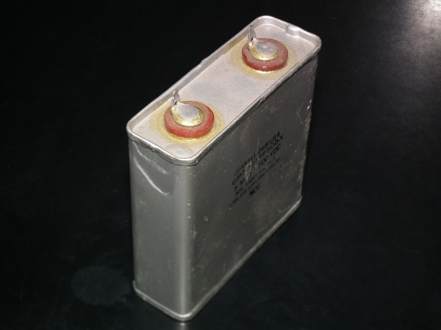 NOS PIO Capacitor 8mfd 8u 600V Cornell Dubilier made in 70s in the USA