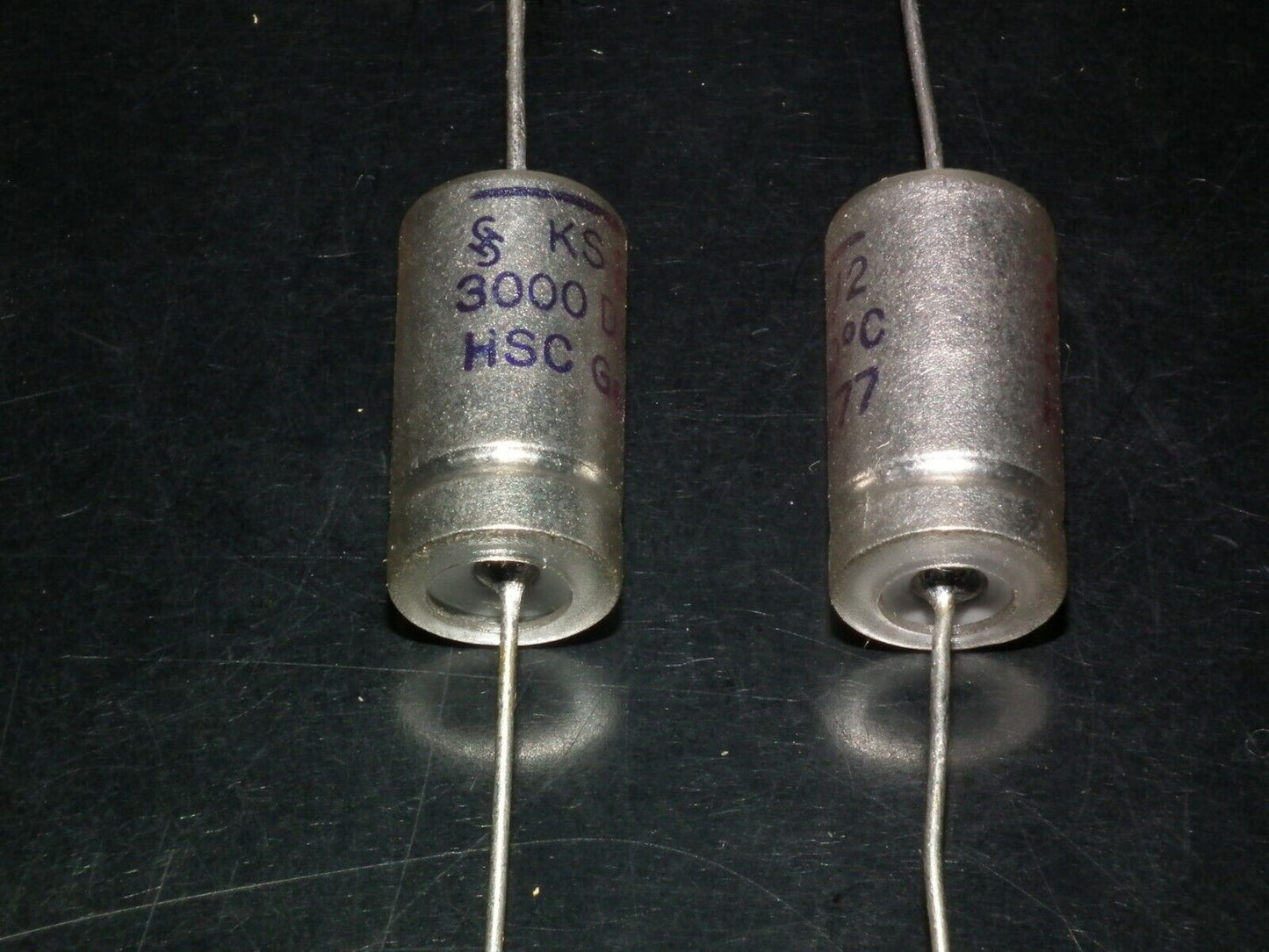Two vintage NOS Siemens KS Capacitors 3000pF 160V Klangfilm Hi End RIAA preamp