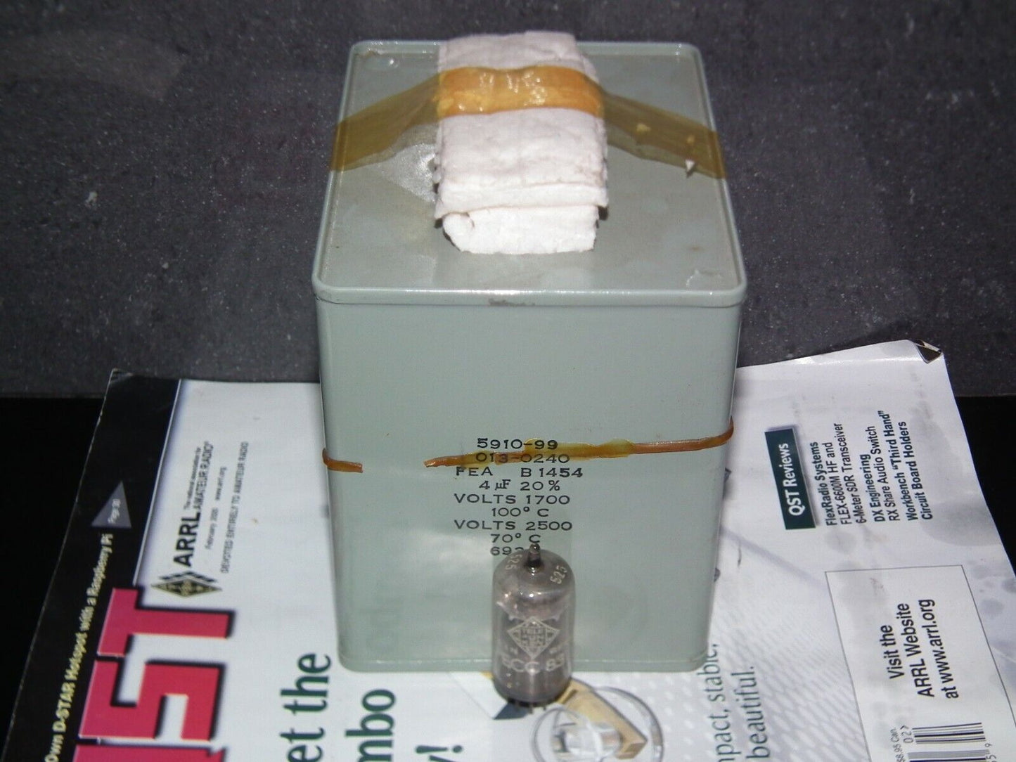 Genuine Marconi PIO Capacitor 4mfd 2500V NOS One pcs (1 capacitor)