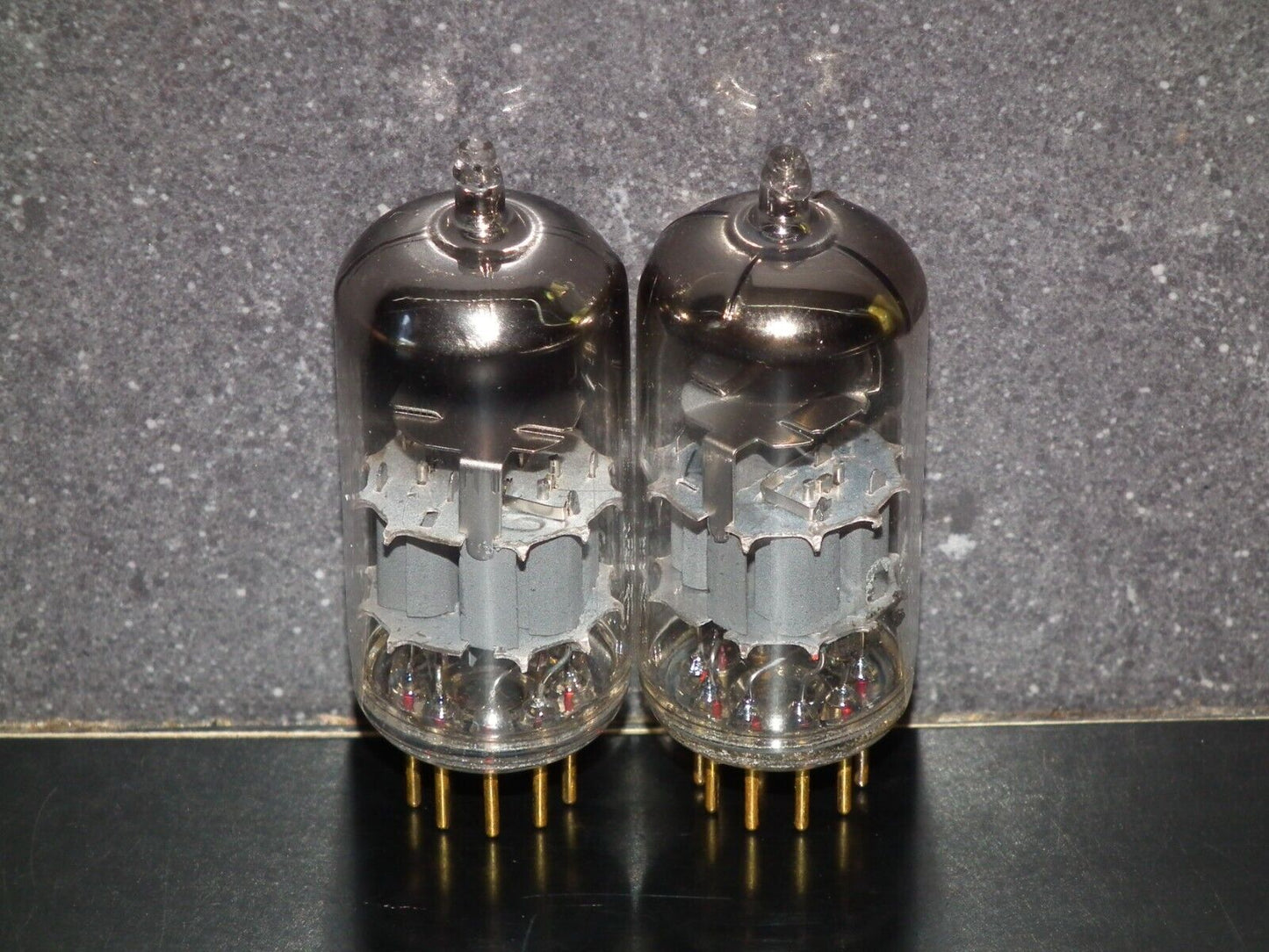 Platinum Matched Pair CCa Siemens E88CC ECC88 GRAY SHIELD Used Tested NOS 135%