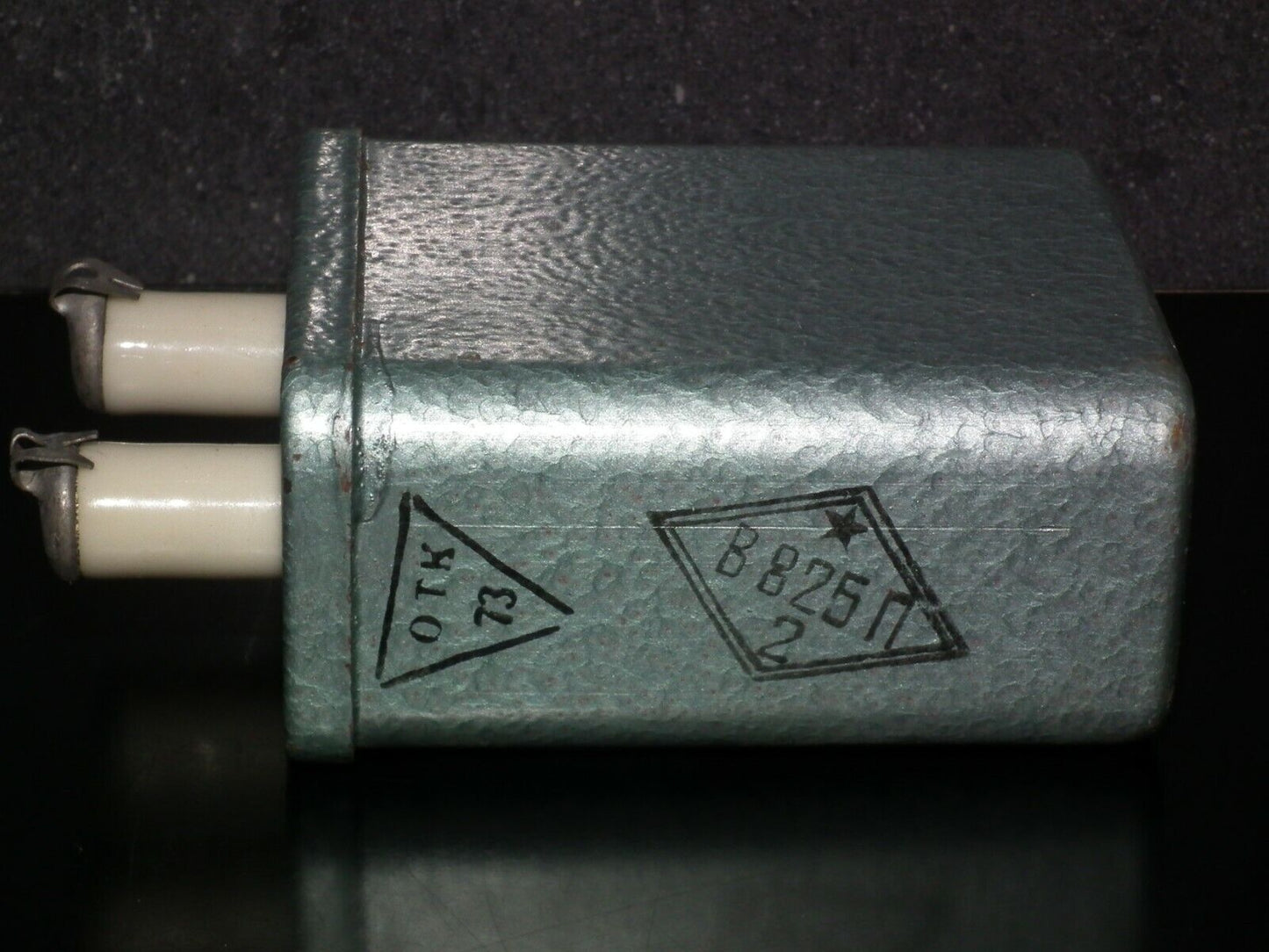 One (1 pcs) NOS vintage PIO Capacitor 0.1u 4000V USSR 100nf 4KV KBG-P