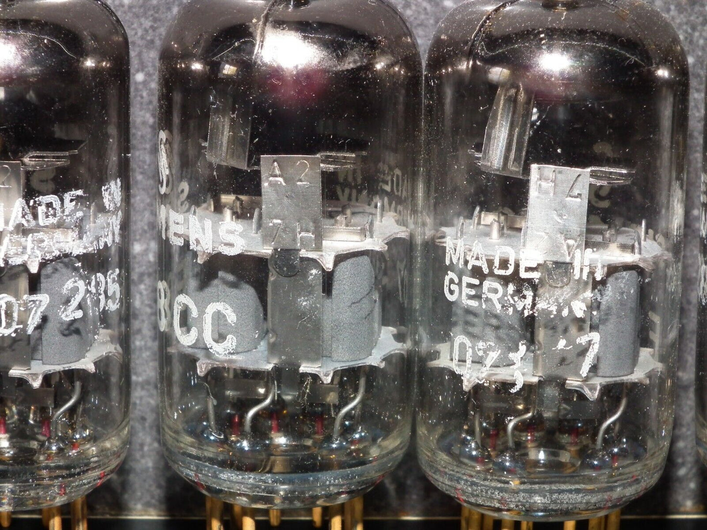 Platinum Matched Pair Siemens E88CC Used Tested NOS Dual Stage Getter A27H Code