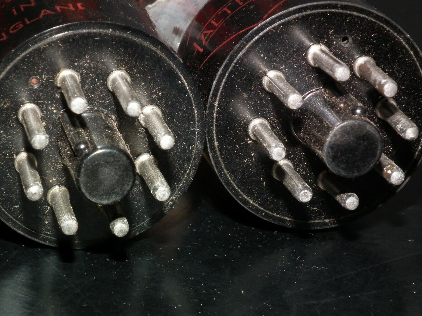 Matched Pair Haltron 12SL7GT NOS NIB Square D Getter old type stem pre WWII