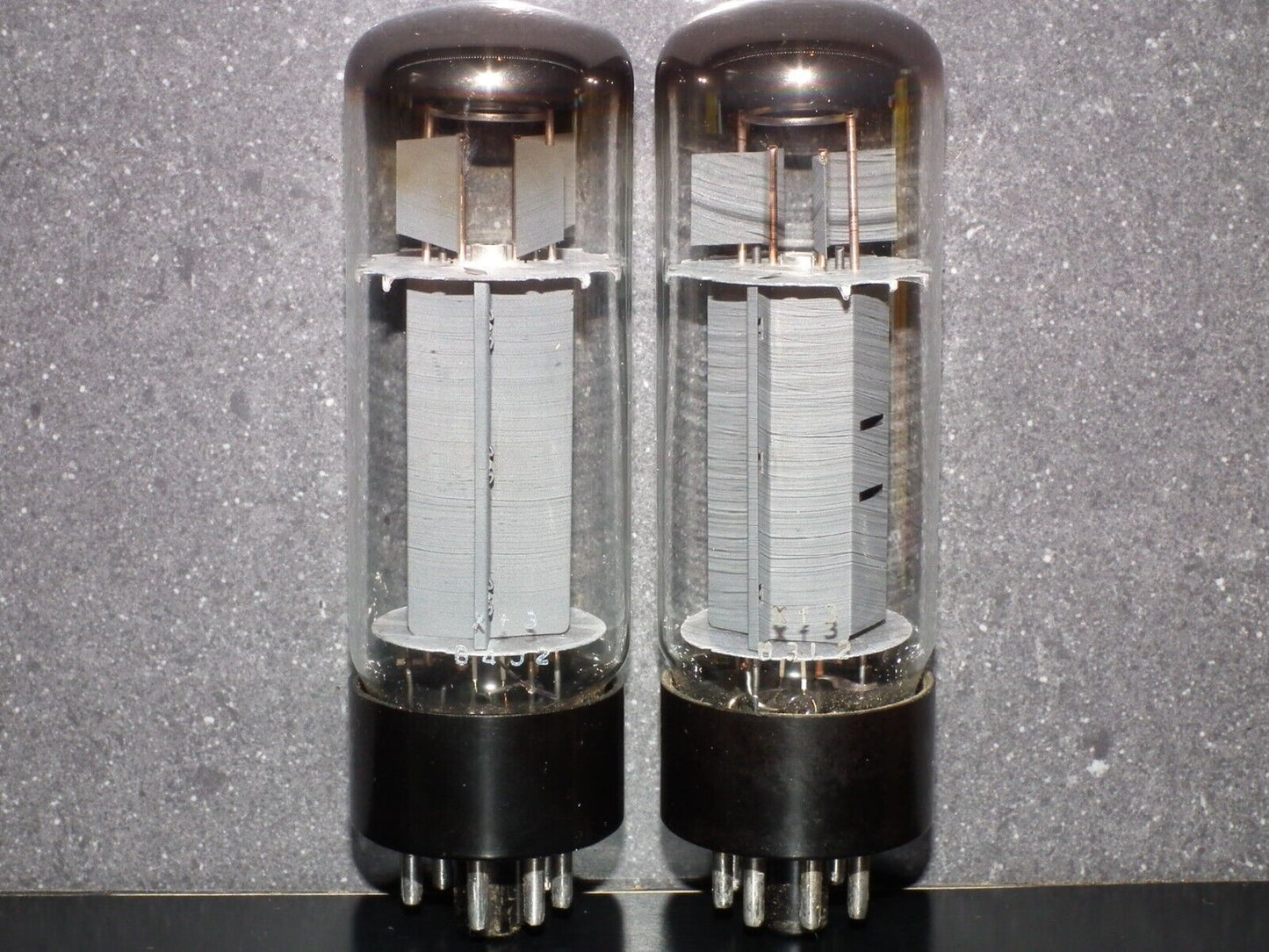 EL34 6CA7 Mullard Xf3 O Getter Blackburn 73/74 Platinum Matched Pair Tested NOS