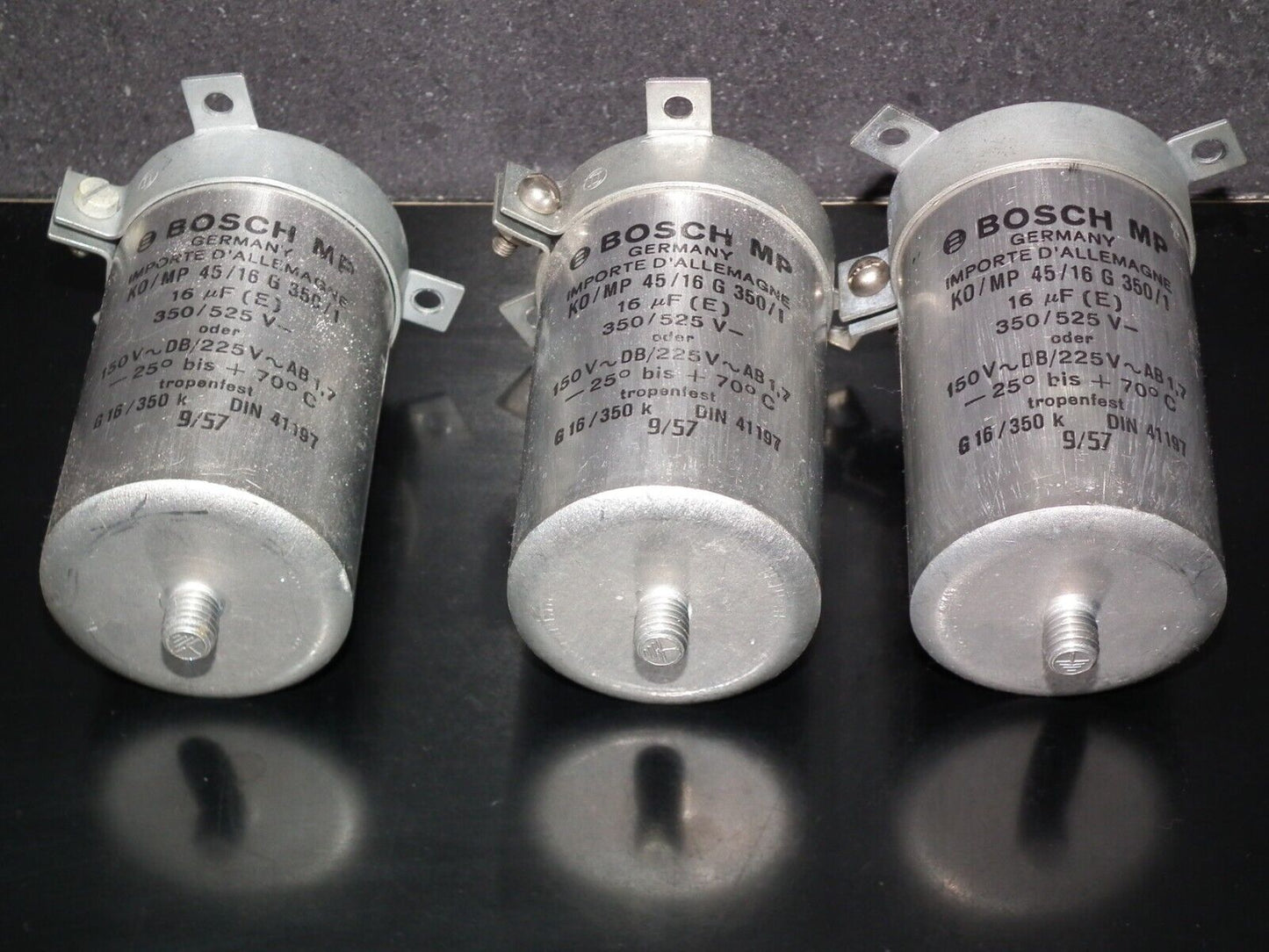 Genuine BOSCH PIO Capacitor 16mfd 525V West Germany September 1957