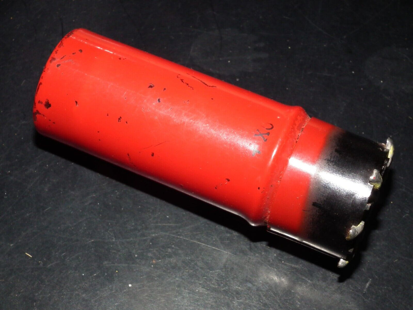 One (1 pcs) EM4 tuning eye tube old type Red Coated NOS NIB