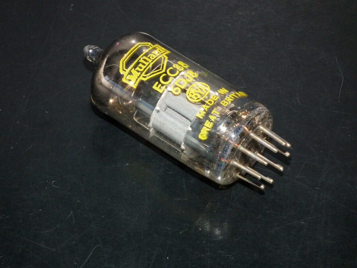 ECC88 Mullard 6DJ8 RARE Gray Shield Big O Getter Blackburn 60s Used Tested NOS