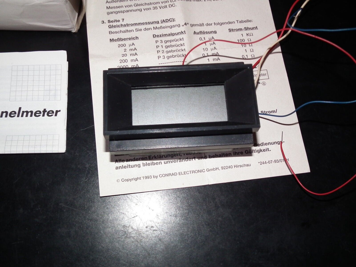 Vintage Digital Voltmeter Conrad PM-138