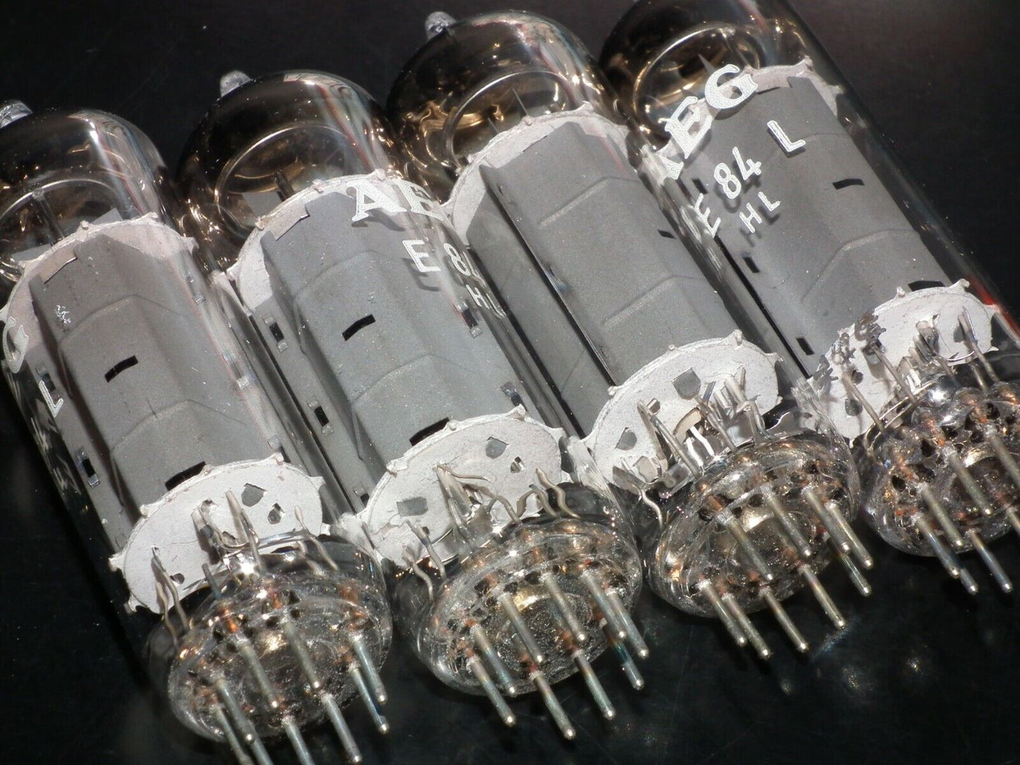 E84L 7320 Platinum Matched Quad Siemens Halske AEG Telefunken NOS NIB EL84 6BQ5