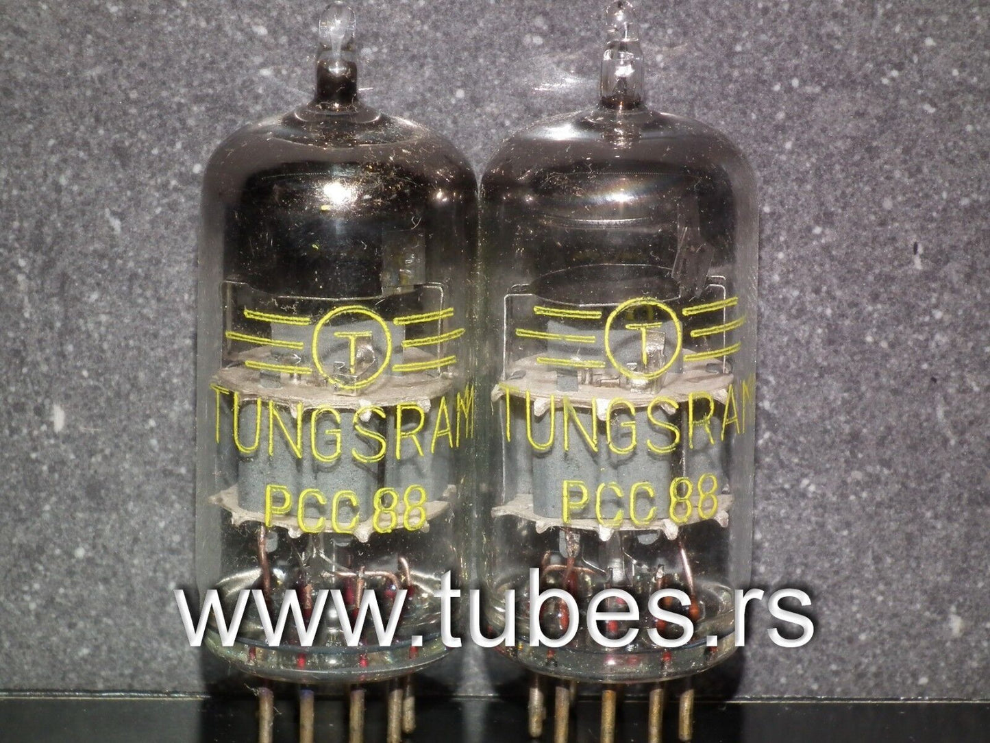 PCC88 7DJ8 Tungsram Hungary 1971 NOS Platinum Matched Quad ECC88 6DJ8 E88CC sub
