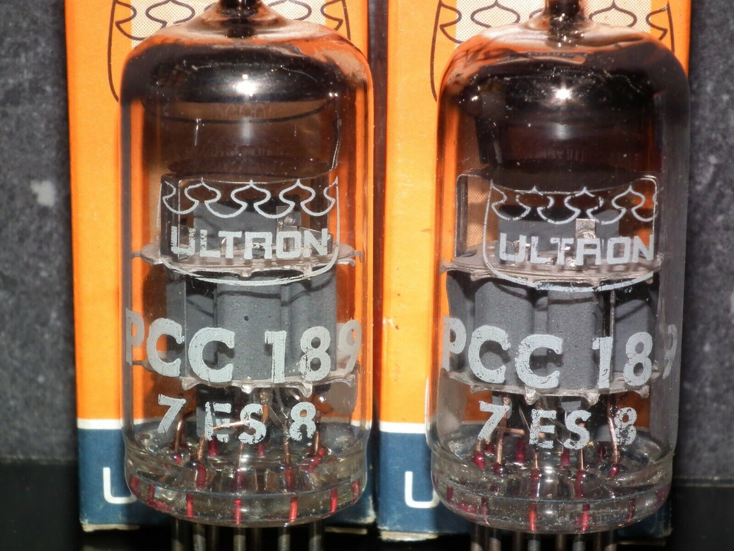 Platinum matched pair PCC189 7ES8 Ultron Tungsram very quiet, variable mu