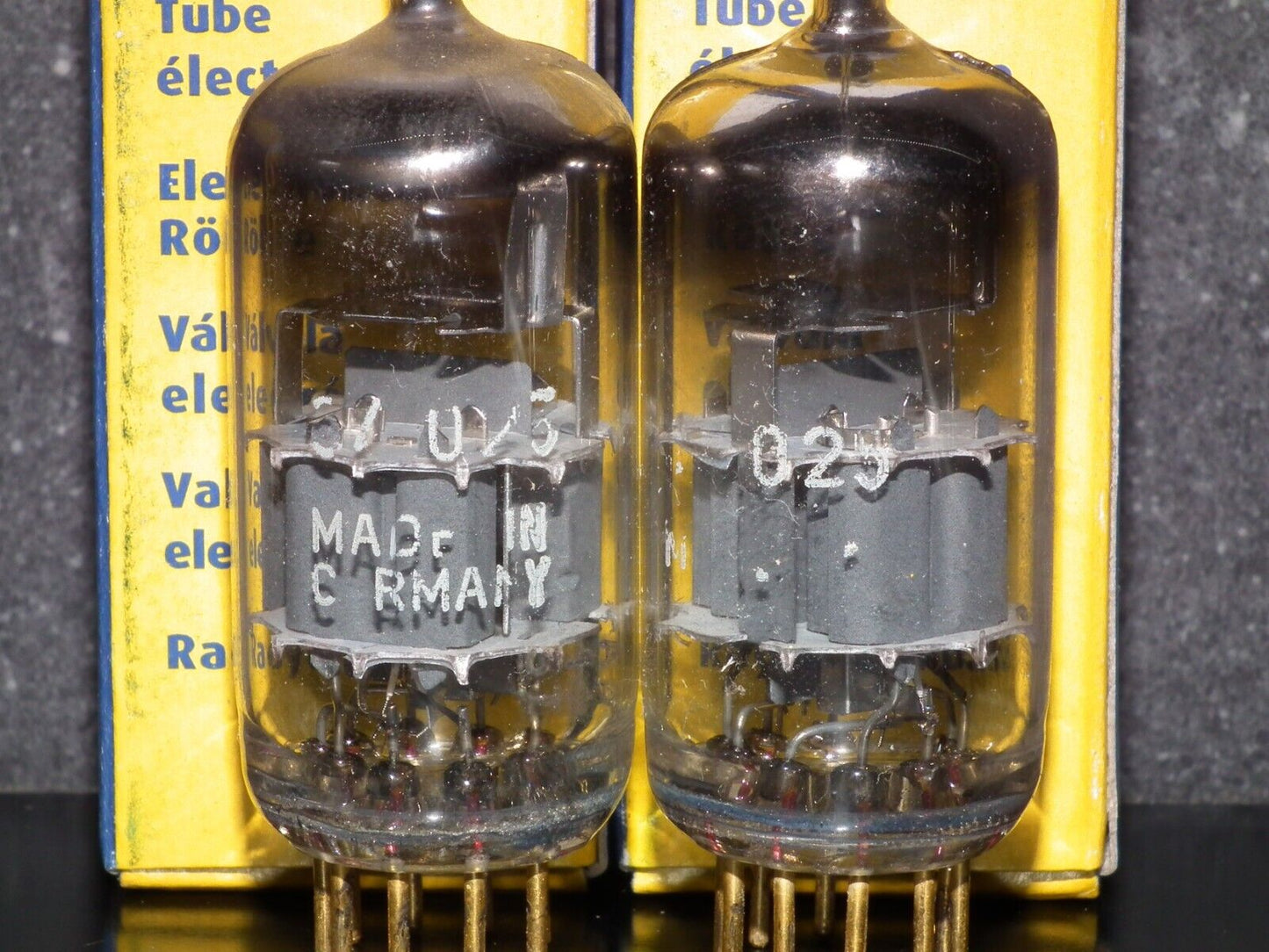 Platinum Matched Pair Siemens E88CC Used Tested NOS GRAY SHIELD A01 MP4