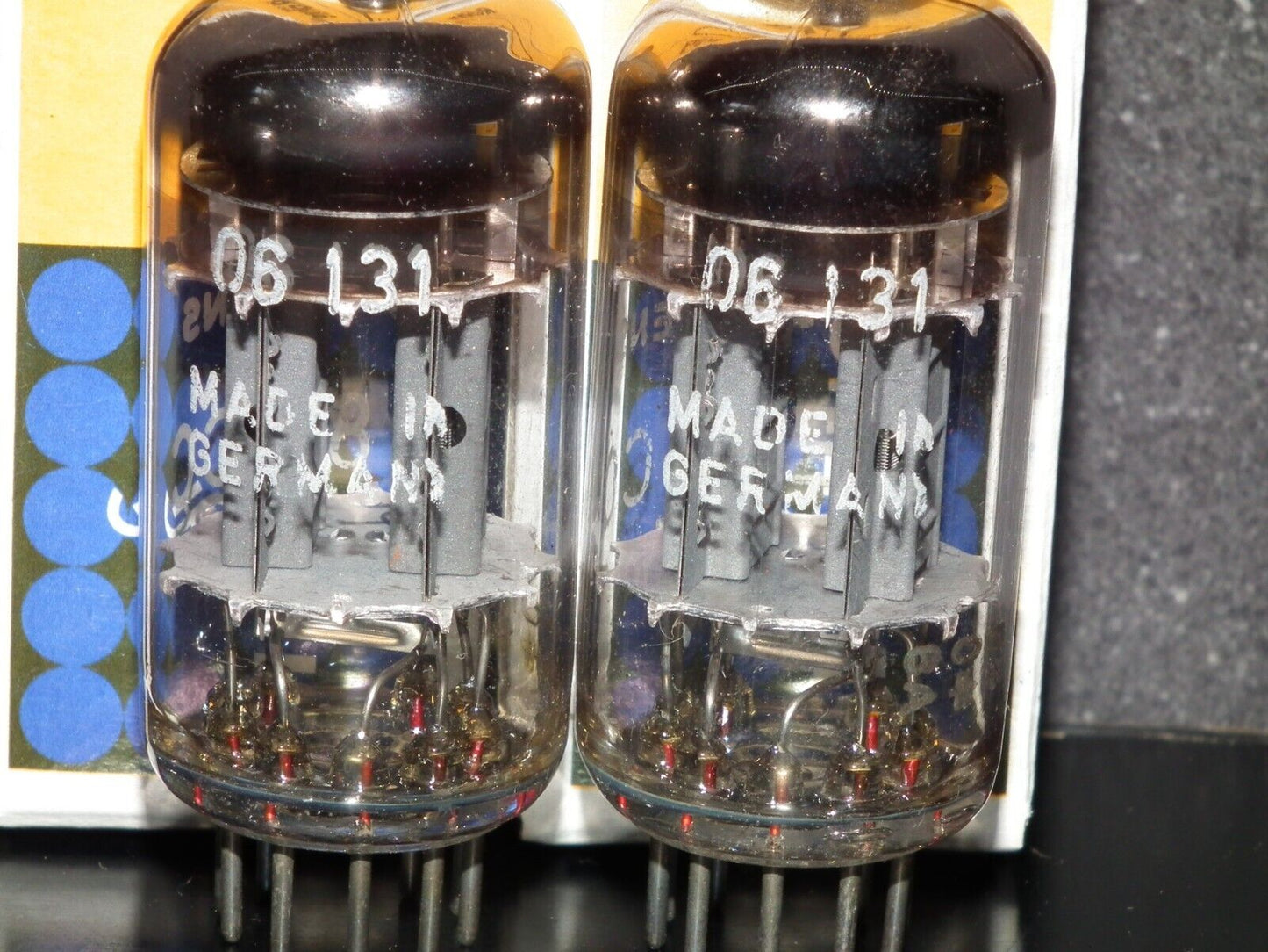 E83CC triple mica Siemens & Halske Platinum Matched Pair ECC83 Munich USED