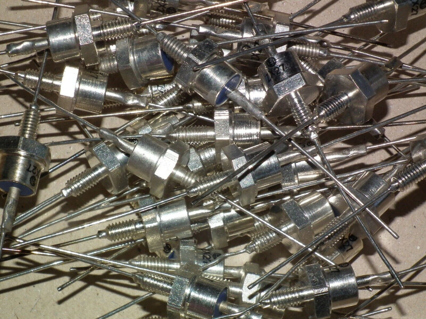 TWO (2 pcs) ZX27 Zener diodes Made in Yugoslavia by EI in 80s 27V 12.5W