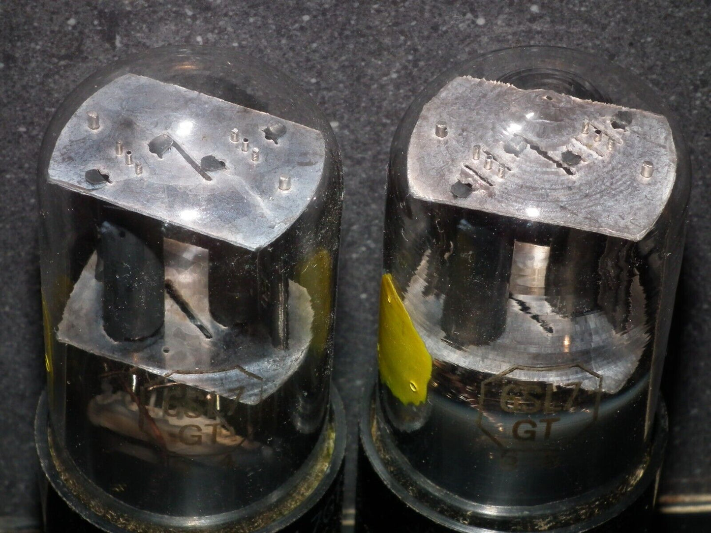 6SL7GT Sylvania VT-229 JAN Matched Pair Black coated, close dates 40s