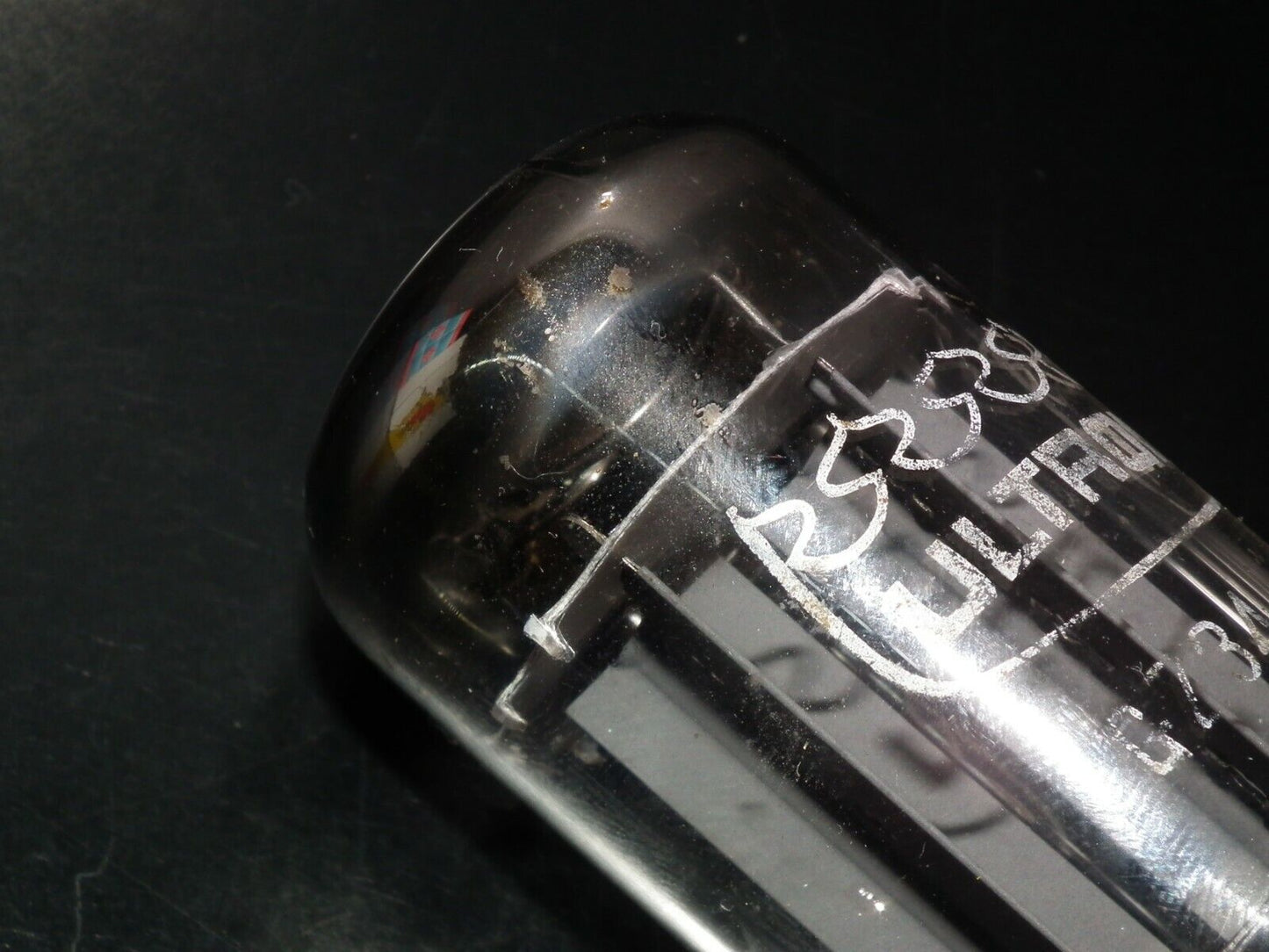 GZ34 Tungsram rebranded Ultron 5AR4 rectifier, O Getter, tested NOS