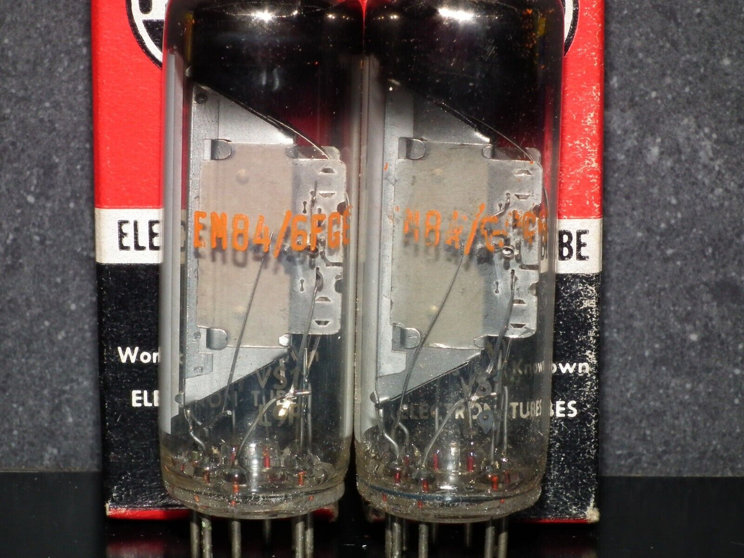 One (1 pcs) EM84 RCA 6FG6 NOS NIB Tuning Indicator Tube Magic Eye
