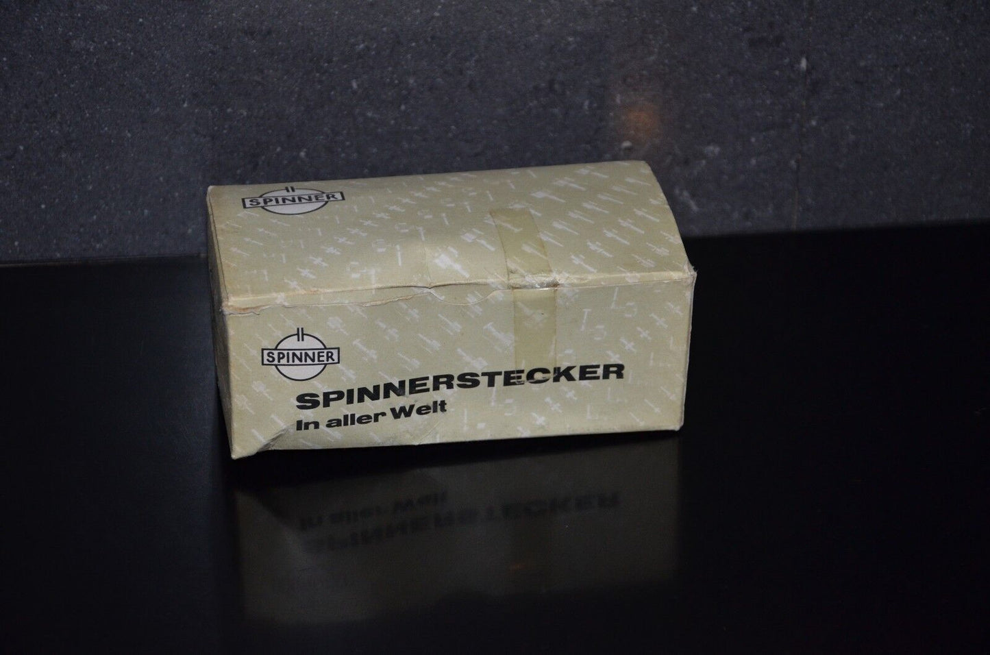 One NOS Spinner 7/16" DIN Male Silver plated coax connector made in W. Germany