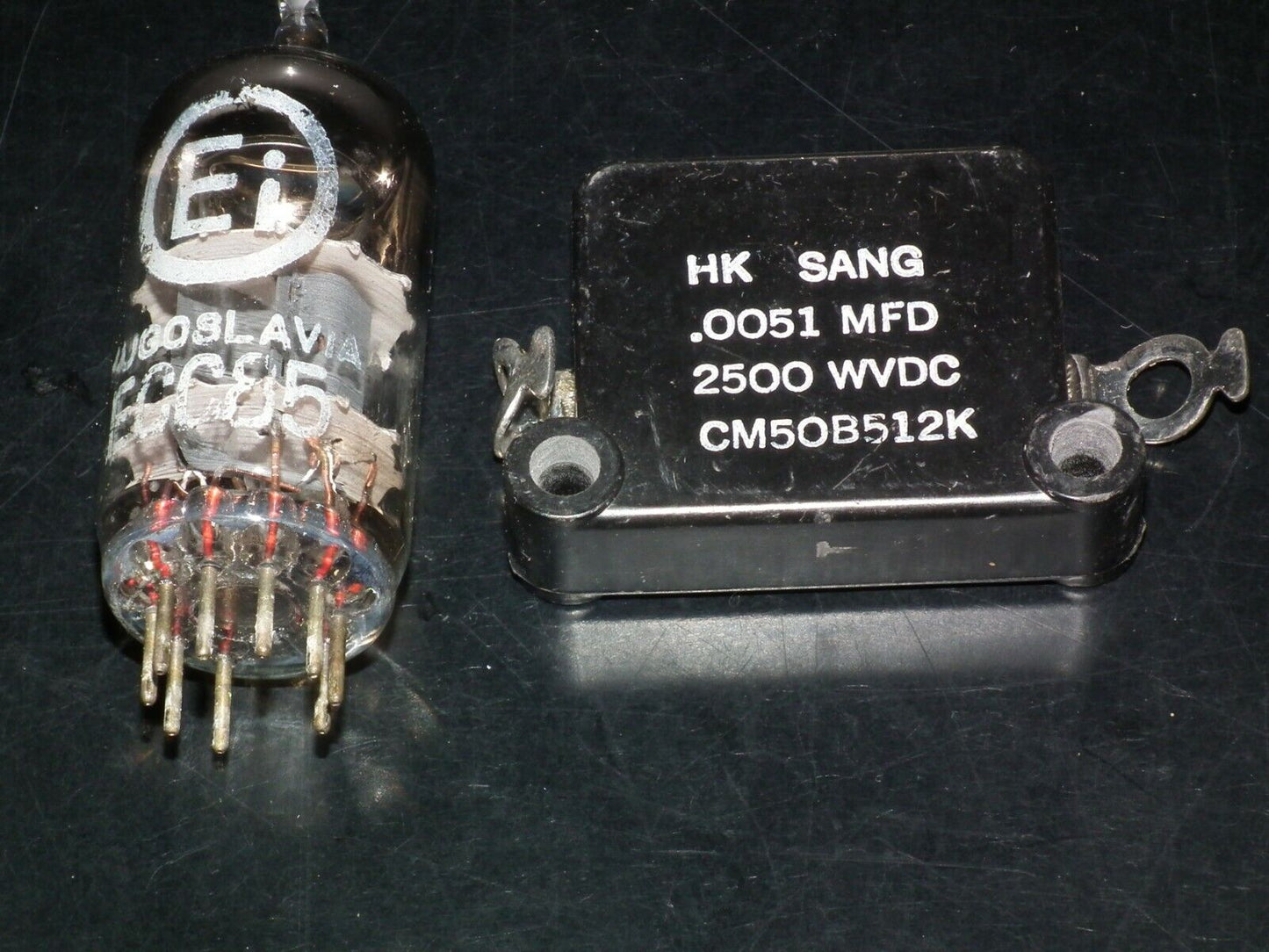One vintage NOS MICA capacitor 0.0051 mfd 2500V Sangamo USA 5100pf 2.5KV