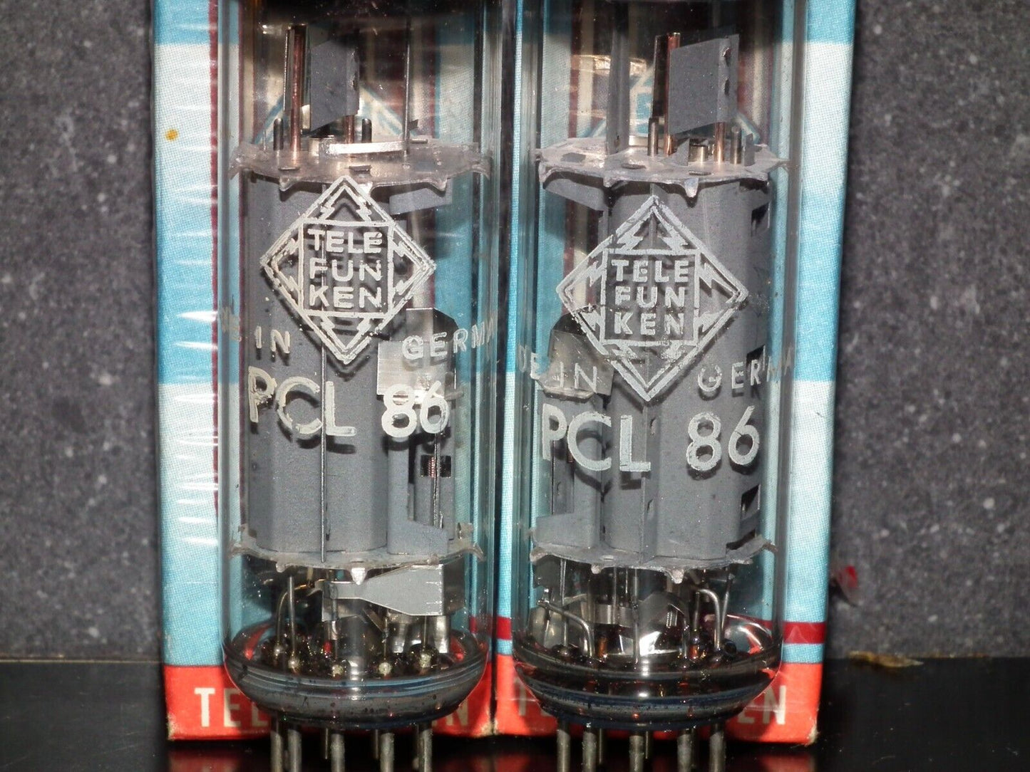 Platinum Matched Pair PCL86 14GW8 Telefun NOS NIB Berlin tube plant Diamond bttm