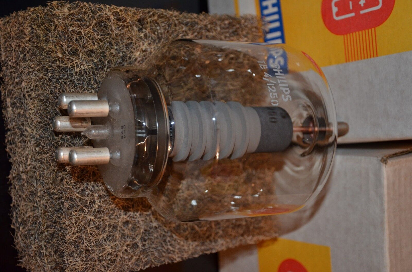 TB4/1250 Philips NOS 5868 Industrial RF Oscilator tube in Never Opened Boxes