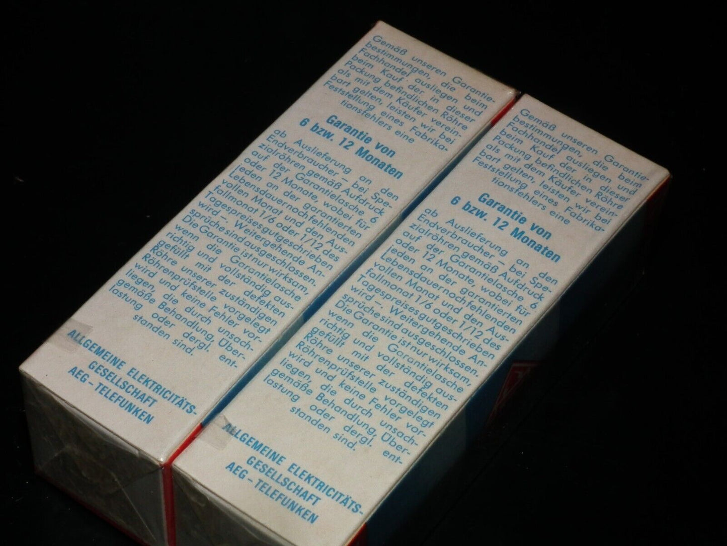 Pair (2 tubes) ECL82 Telefunken 6BM8 NOS NIB Sealed Box!!! Never opened!