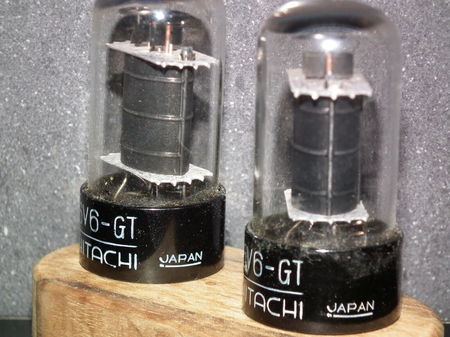 Matched Pair 6V6GT HITACHI Japan USED tested NOS Great Sounding 6V6-GT
