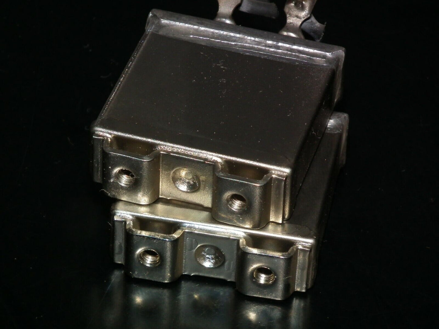 Two vintage Siemens PIO capacitors 0.1 uF / 630V Klangfilm tube audio 1971