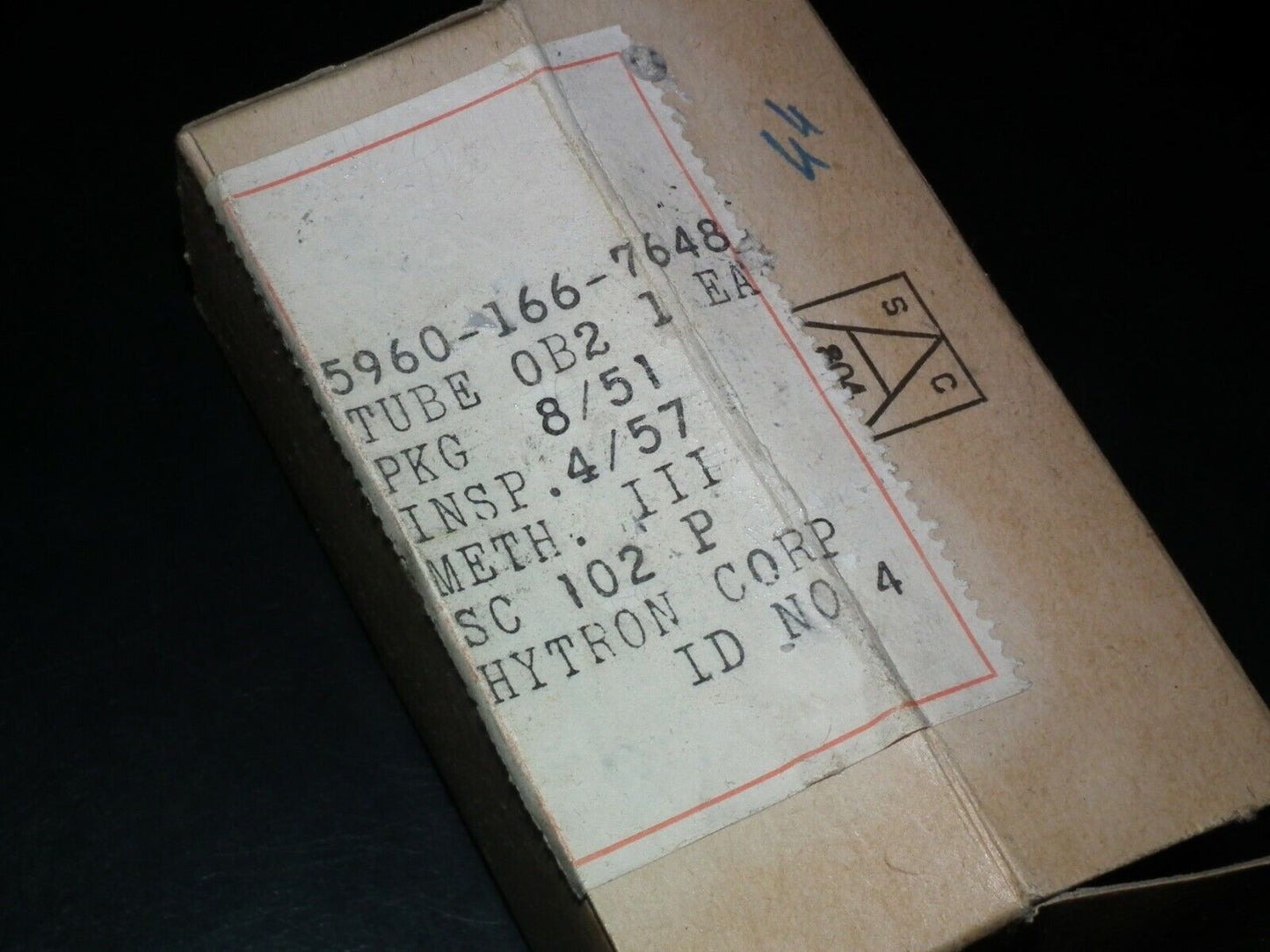 0B2 OB2 Hytron 108C1 NOS NIB voltage regulator tube STV108/30 JAN stock from 50s