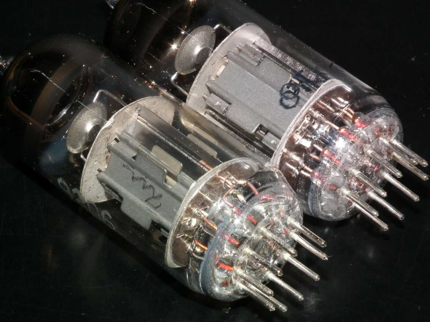 Platinum matched pair 6N6P-I ECC99 E182CC USSR made in NEVZ OTK military batch