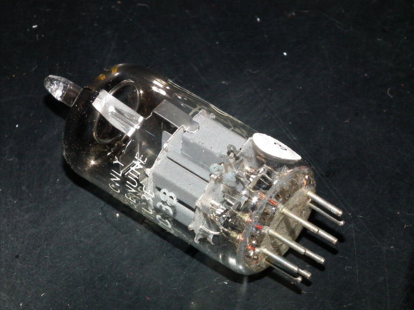 One (1 pcs) ECC88 Siemens 6DJ8 RARE Gray Shield Dual Stage Getter Rebranded GEB