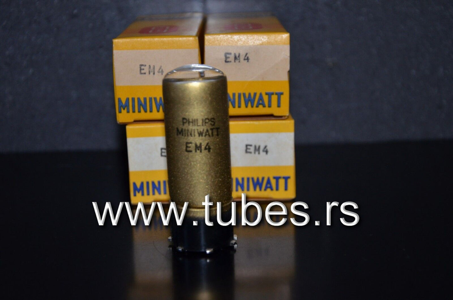One (1 pcs) Philips EM4 tuning eye tube old type