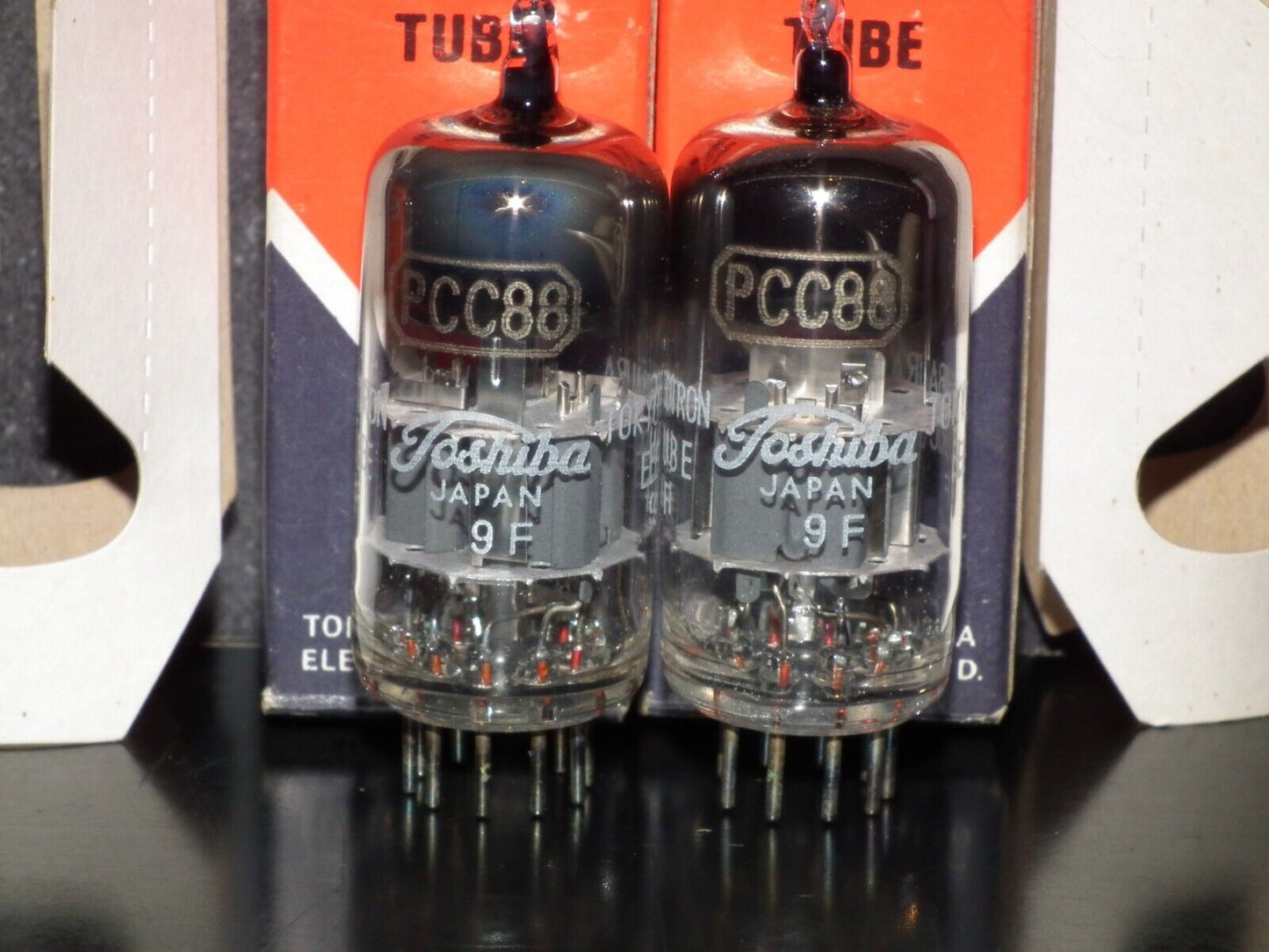 PCC88 Toshiba 7DJ8 Matched Pair ECC88 E88CC CCa Sub Made in Japan