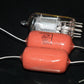 Two (2) Vintage ISKRA Polystyrene Styroflex KS Capacitors 0.1u 103nF 250V 1% 70s