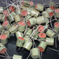 Two (2 pcs) Vintage NOS Capacitors Elecap Japan 10uF 50V