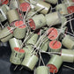 Two (2 pcs) Vintage NOS Capacitors Elecap Japan 10uF 50V