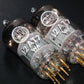 12AT7WA Valvo 6201 ECC81 NOS matched pair Pinched Waist Codes On Stem