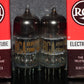 Platinum Matched Pair 12AT7 RCA ECC81 SQUARE GETTER