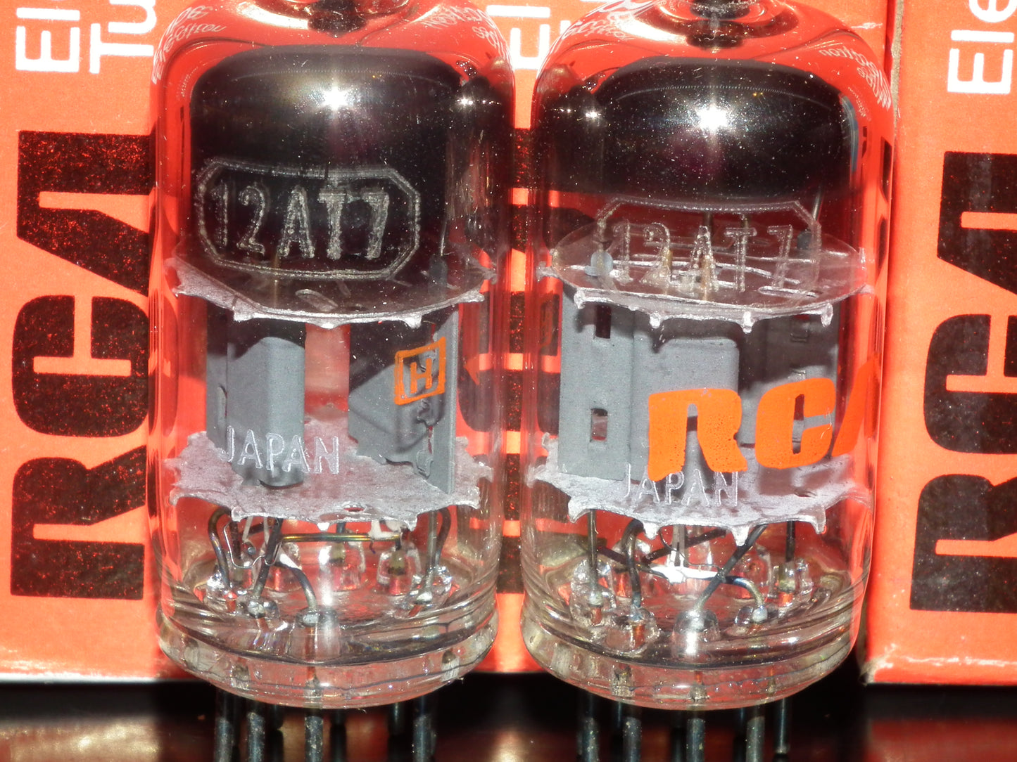 12AT7 RCA Japan ECC81 NOS NIB platinum matched pair