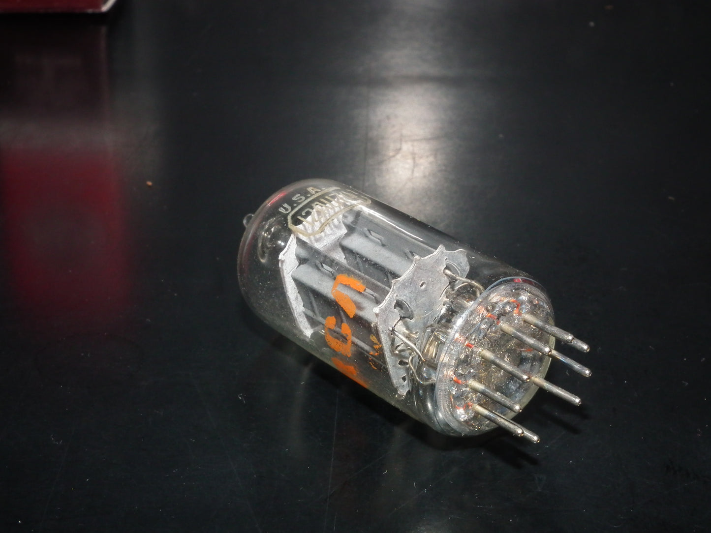 12AU7A RCA ECC82 Top Side D Getter