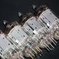Platinum matched pair ECC83 12AX7 EI Yugoslavia Telefunken Long Smooth Plates 17mm NOS NIB rebranded United