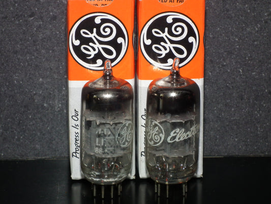 12AX7 General Electric GE ECC83  Matched Pair 90%