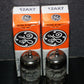12AX7 General Electric GE ECC83  Matched Pair 90%