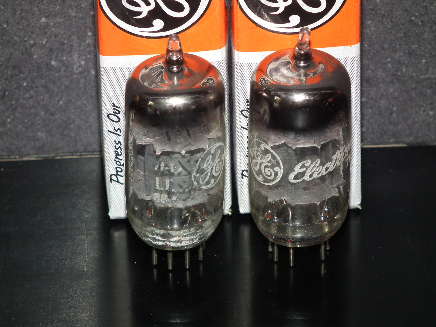 12AX7 General Electric GE ECC83  Matched Pair 90%
